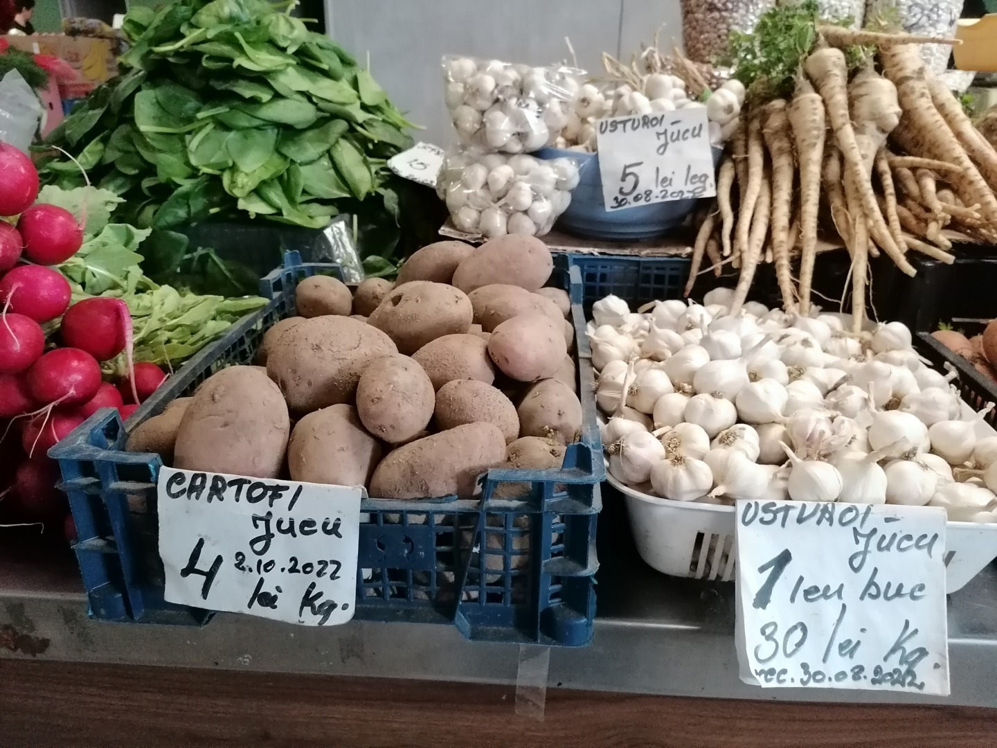 În România, numărul cultivatorilor de usturoi înscrişi în programul guvernamental dedicat este la jumătate faţă de ultimii doi ani
