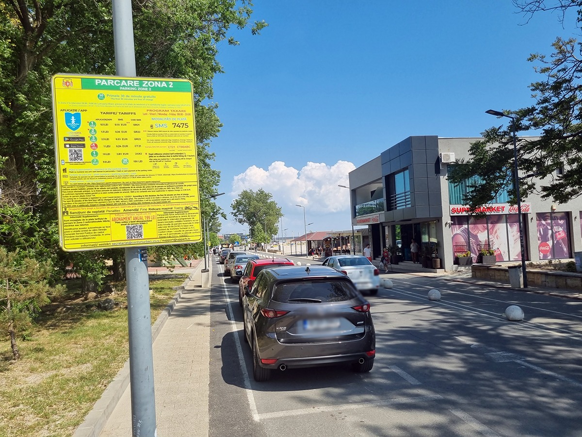 Constanța ar putea avea cea mai scumpă parcare dintre marile orașe: 10 lei pe oră în centru, proiect în dezbatere publică / Cât ar putea să coste o zi în Mamaia / Ce tarife sunt în Cluj-Napoca, Iași, Timișoara, Brașov, Sibiu și în Capitală