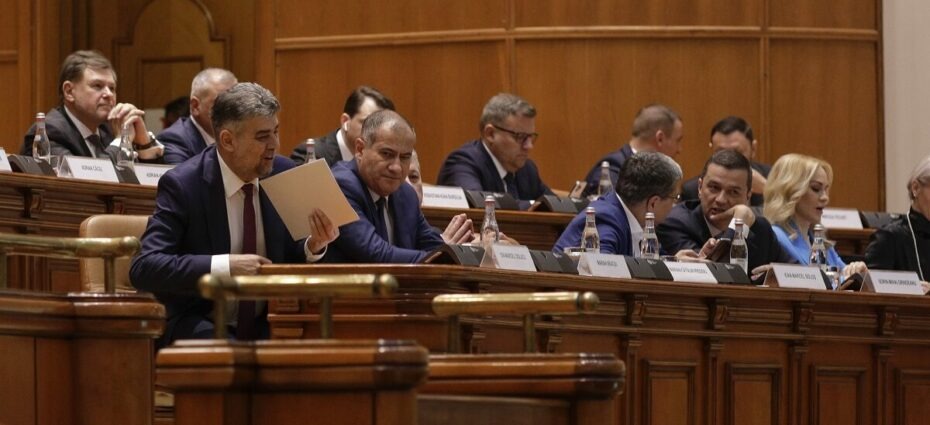 Marcel Ciolacu, Marian Neacșu, învestirea Guvernului Ciolacu în Parlament