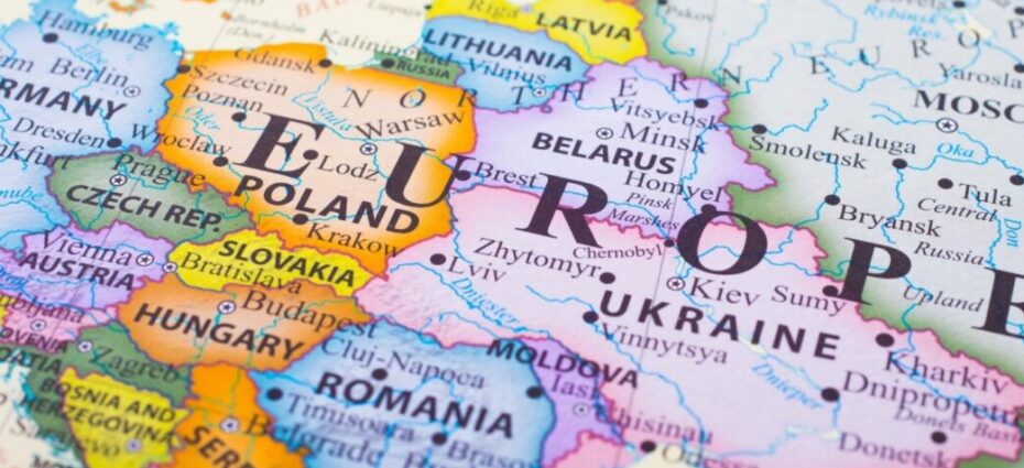 harta Europa Centrală și de Est