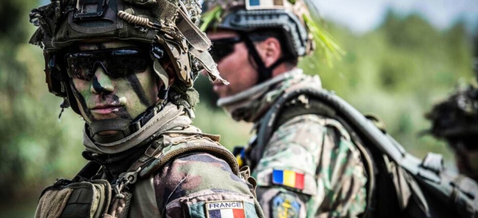 Militari soldati francezi Cincu Romania