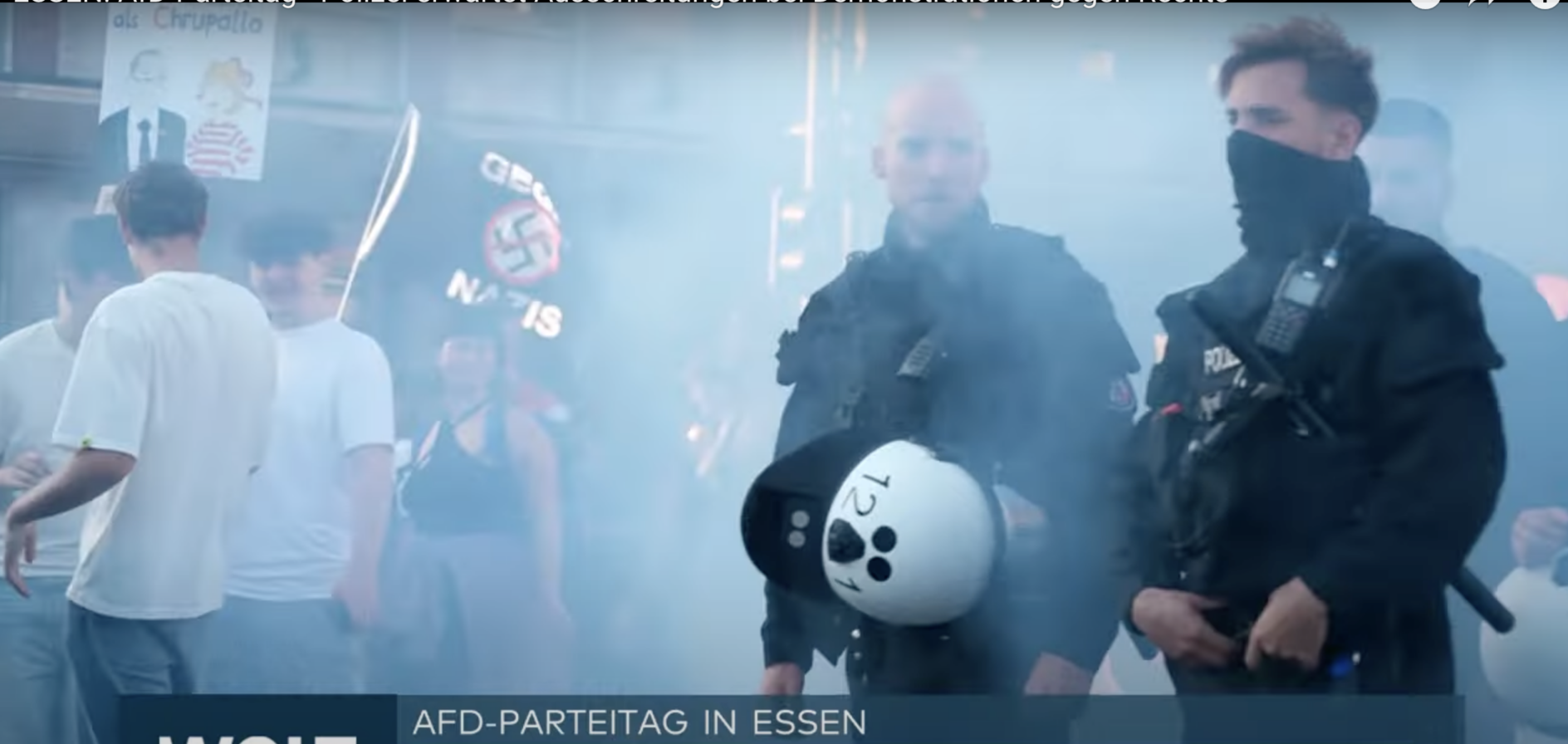 Mii de germani protestează în estul țării pentru a împiedica congresul AfD / Alianța de contraproteste, supranumită „Rezistență”, a blocat accesul în oraș
