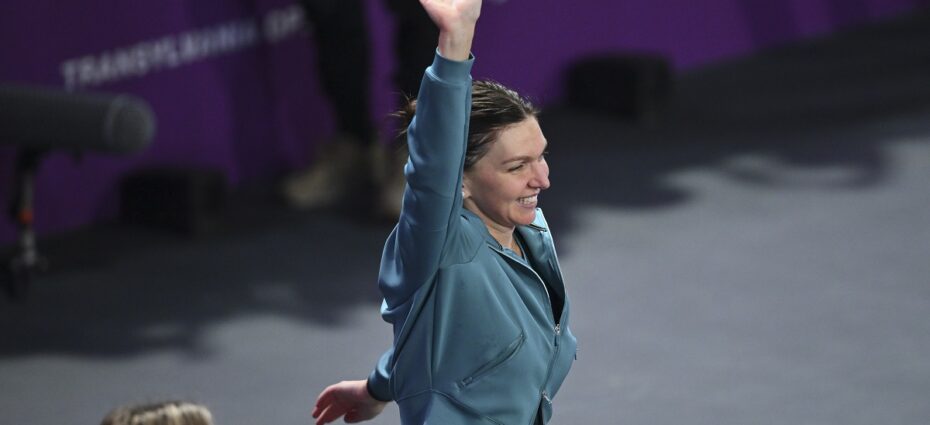 Simona Halep, luându-și la revedere de la tenis și de la fanii români.