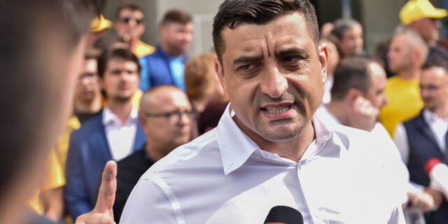 george simion protest amenintare