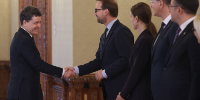 Nicușor Dan si Dominic Fritz la consultari Palatul Cotroceni
