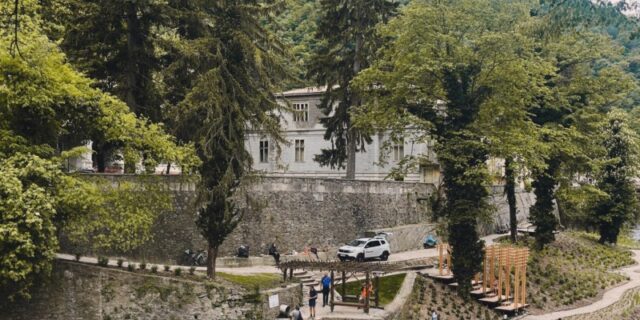 Zona de promenadă de la Băile Herculane