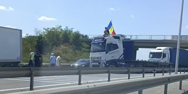Trafic blocat A1, București Pitești