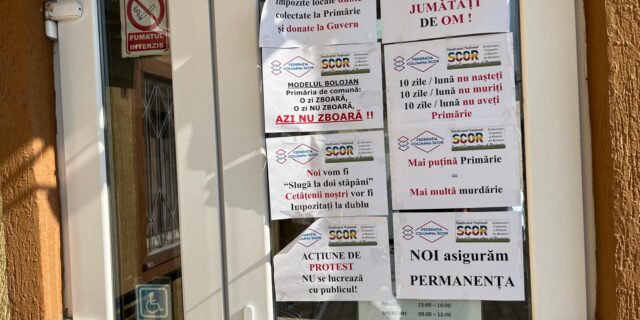 protest scor comune
