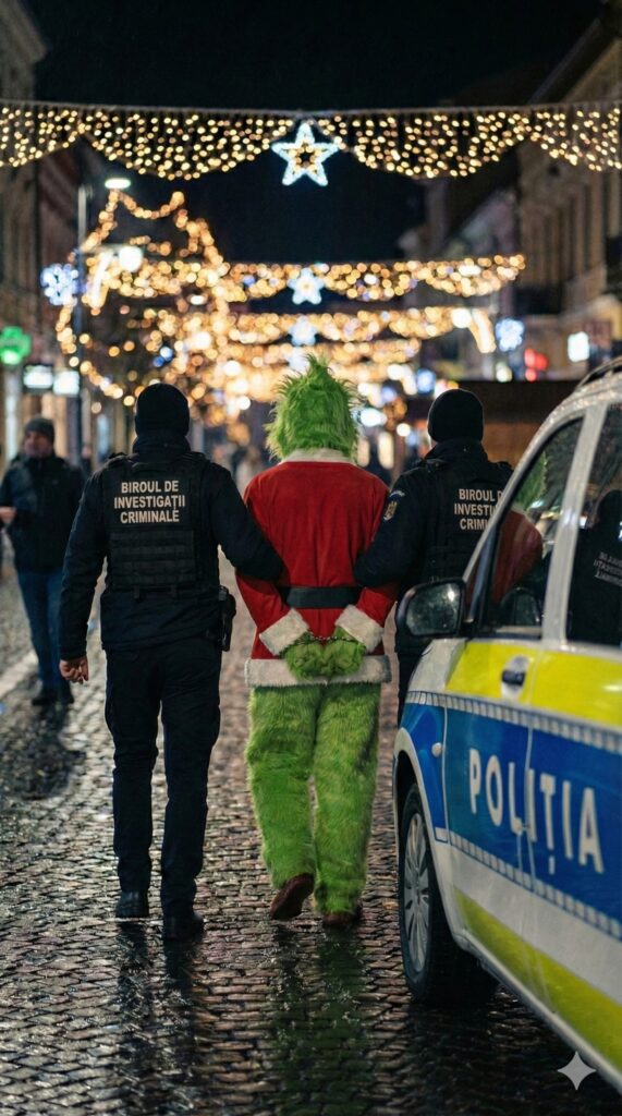Grinch-ul decorurilor de Craciun