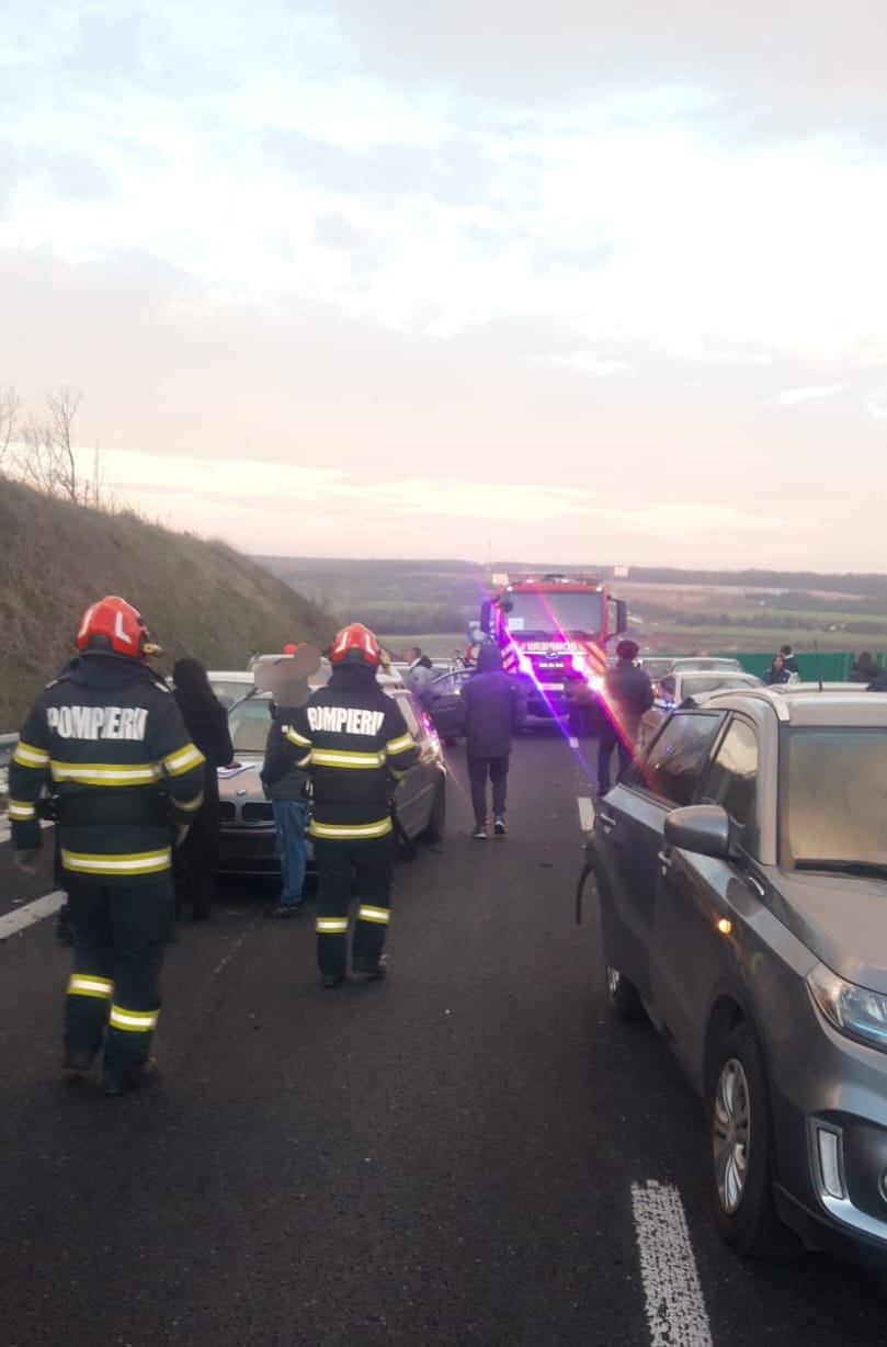 accident rutier drum expres Craiova Pitești