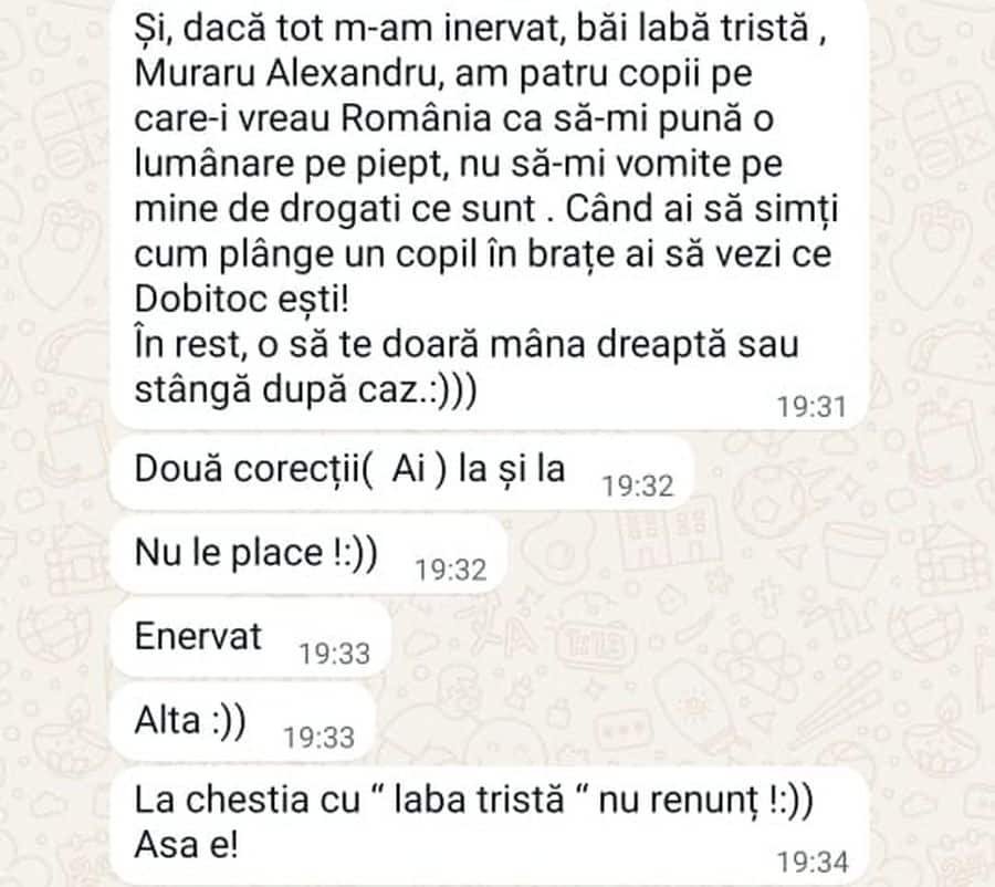 Chirica mesaje Whatsapp primari PNL