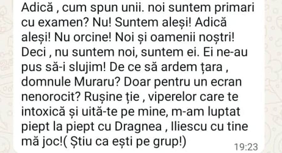 Chirica mesaje Whatsapp primari PNL