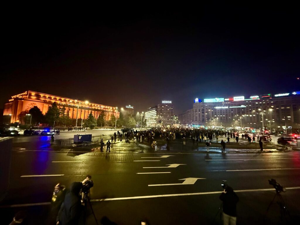Piata Victoriei, protest AUR