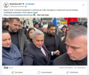 fake news ursula nicusor georgescu turul doi inapoi, europa, ue, harta, călin georgescu, facebook