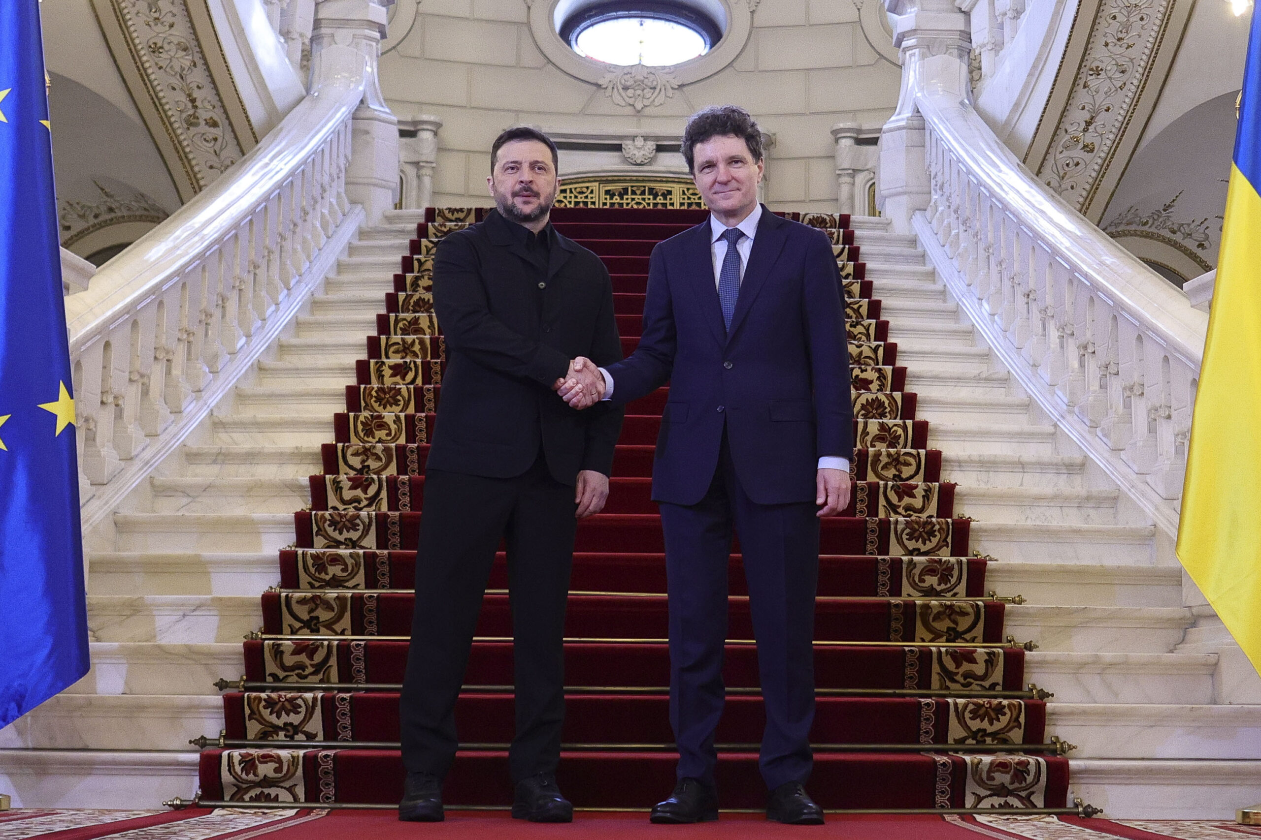 Nicușor Dan, la Cotroceni cu Volodimir Zelenski: Am primit garanții cu privire la continuarea funcționării școlilor în limba română și pentru toate celelalte drepturi ale minorității române din Ucraina