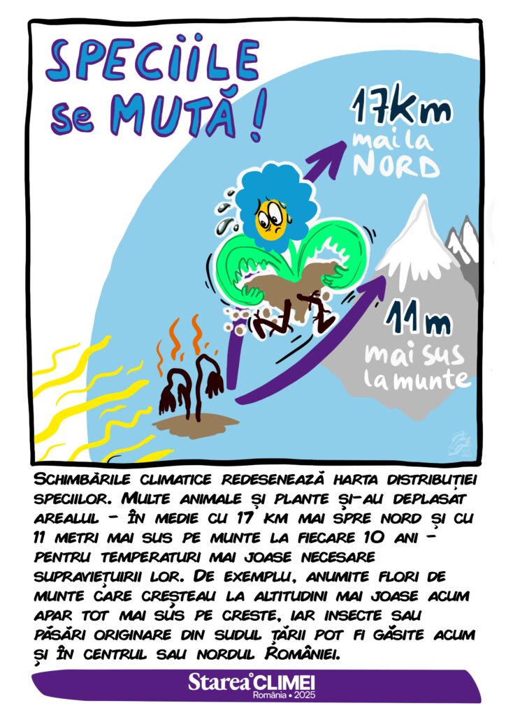 speciile se mută