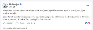 ilie bolojan, social media 