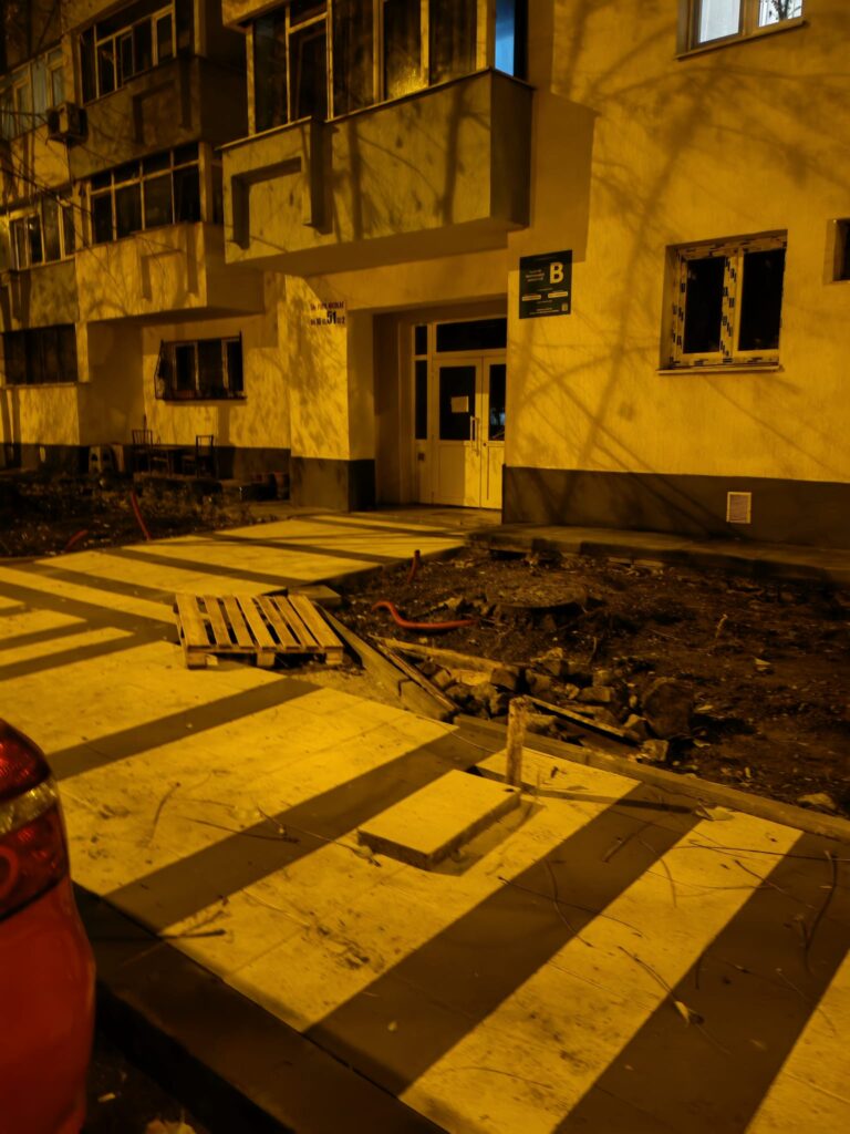 zona baicului spațiu verde betonat sectorul 2