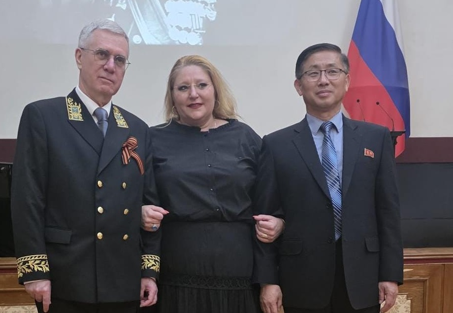 Diana Șoșoacă, din nou la Ambasada Rusiei: fotografie alături de ambasadorii Rusiei și Coreei de Nord