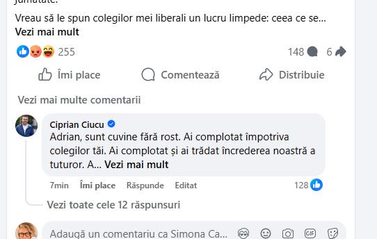 Ciucu comentariu Vestea