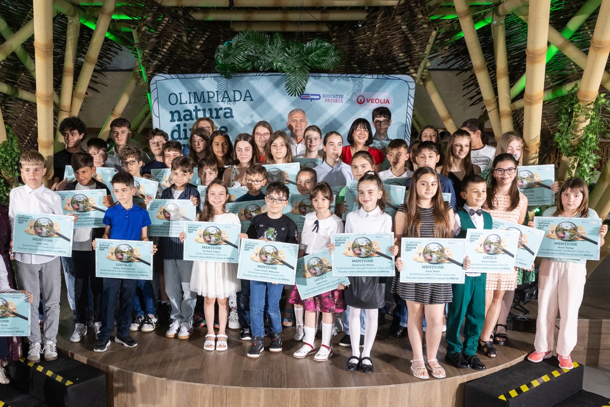 Veolia România a premiat câștigătorii concursului de biodiversitate „Olimpiada Natura dintre Ape”, prima ediție organizată la nivel național