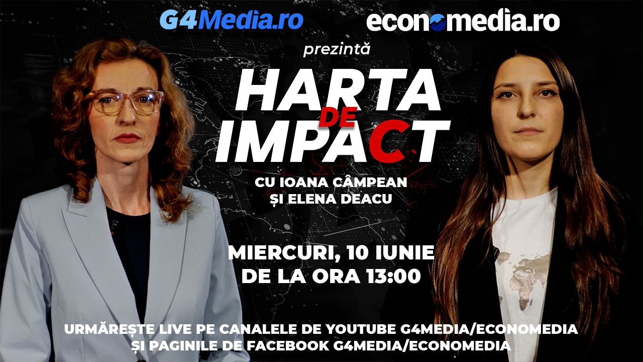 G4Media și Economedia lansează emisiunea „Harta de impact”, miercuri 10 iunie de la ora 13.00
