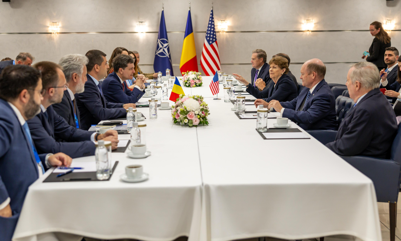 Nicuşor Dan – întrevedere cu delegaţia Congresului Statelor Unite ale Americii la Summitul NATO