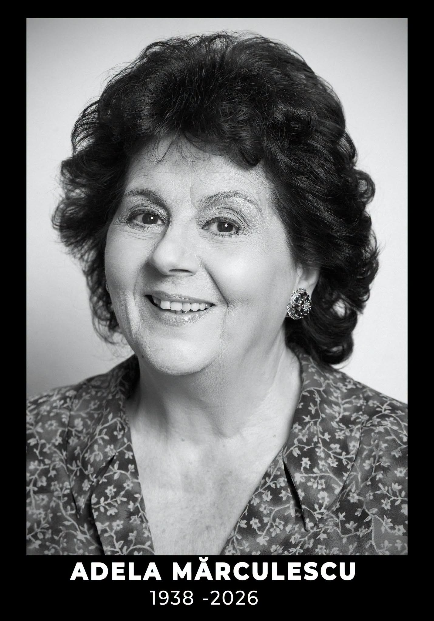 A murit actrița Adela Mărculescu / Avea 88 de ani / Teatrul Național București: ”Cortina coboară peste o întreagă epocă de aur a teatrului românesc”
