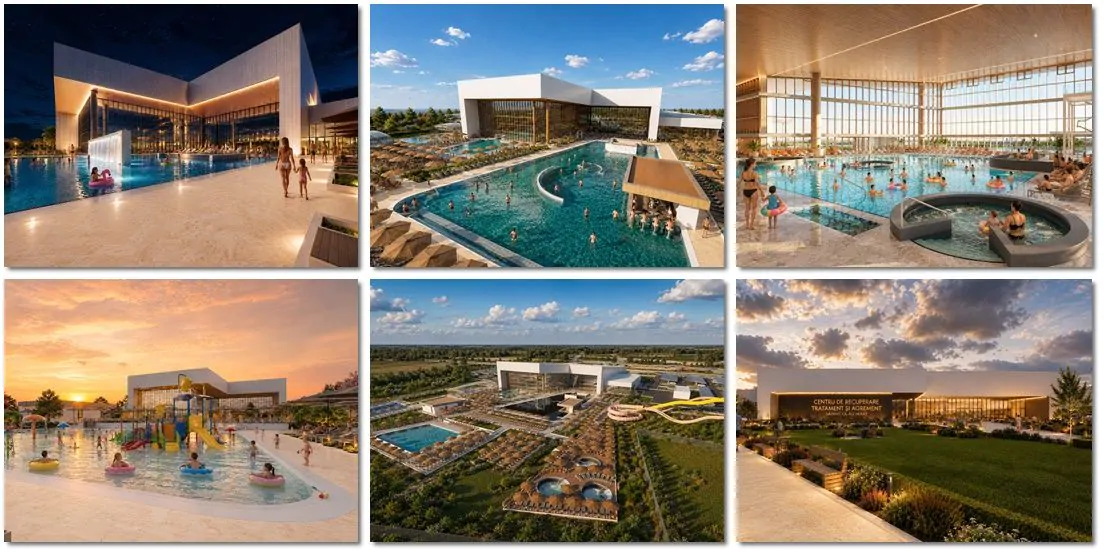 FOTO Primul Aquapark din Timiș se va construi la Sânnicolau Mare / Investiție de 40 milioane de euro / Bazin cu apă geotermală, fizioterapie, masaj
