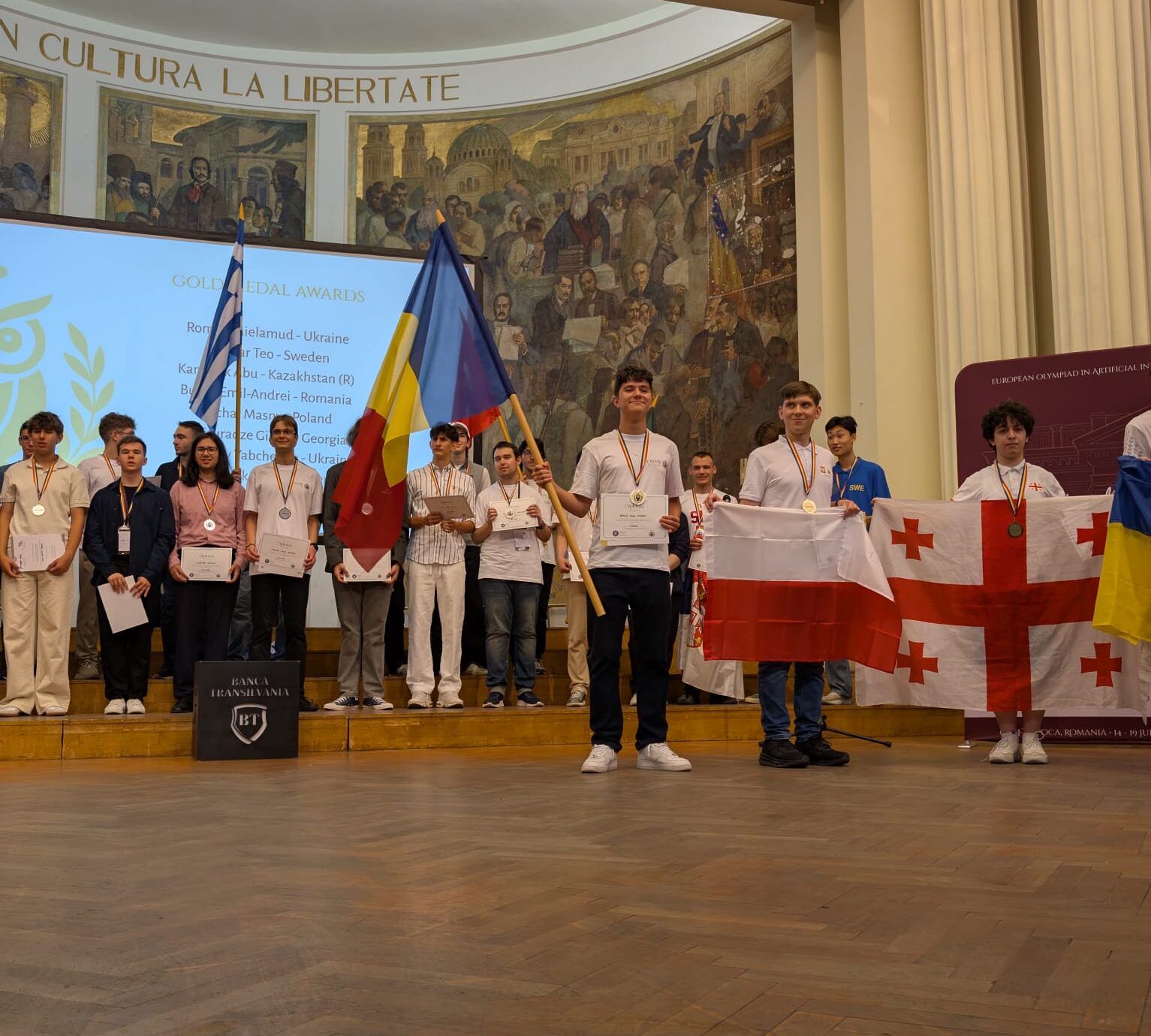 România, medalie de aur și șapte medalii de argint la prima ediție a Olimpiadei Europene de Inteligență Artificială, desfășurată la Cluj Napoca