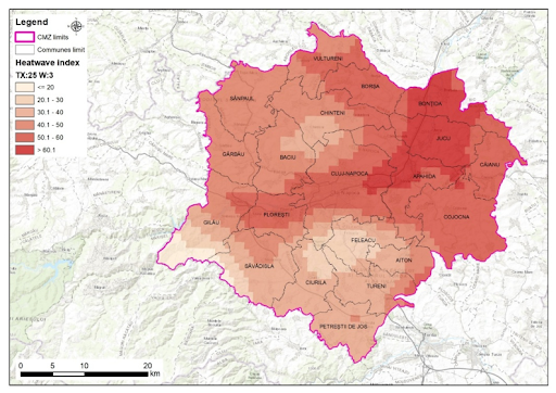 zona metropolitana cluj, valuri de căldură
