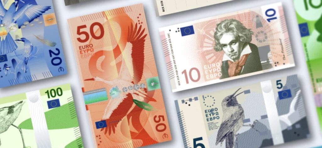 FOTO Cum vor arăta noile bancnote euro / Au rămas 10 variante finale, toți cetățenii europeni pot vota / ”Vor consolida identitatea noastră comună” / De când vor intra în circulație