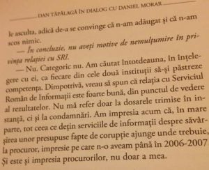 face - Piruetele fostului șef DNA. Daniel Morar în 2012: SRI-ul face exact ce-i cere legea/ relația cu SRI este foarte bună/ Nu am nici o probă să spun că SRI dirijează dosarele Daniel-Morar-despre-relatia-cu-SRI-in-2012-300x244