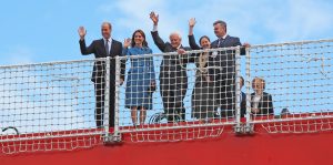 Ducele și ducesa de Cambridge cu Sir David Attenborough