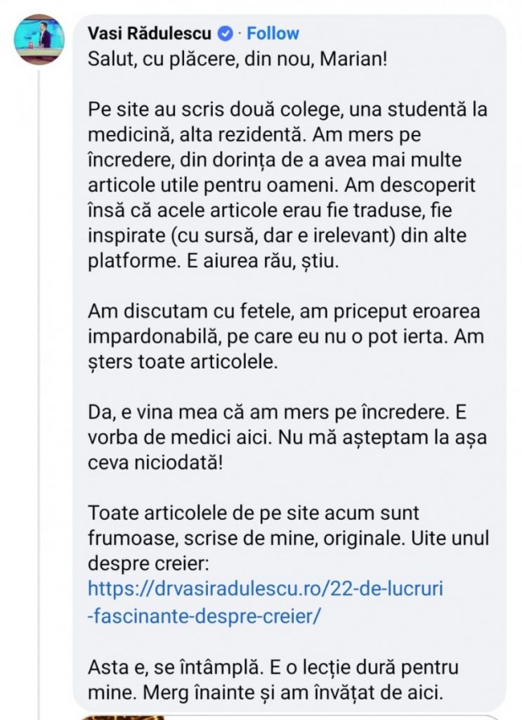 Vasi Rădulescu plagiat
