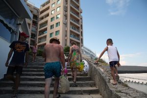 eforie litoral plaja turisti