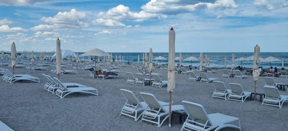 statiunea mamaia litoral sezlong plaja