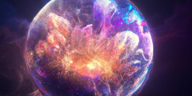 Astronomii au detectat „explozia cosmică perfectă”: o manifestare colosală şi perfect sferică declanşată de fuziunea dintre două rămăşiţe de stele neutronice, cu puţin timp înainte de a forma o gaură neagră