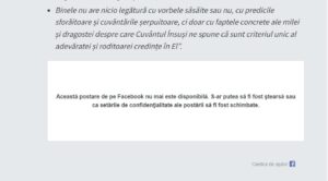 vasile banescu, postare stearsa, facebook