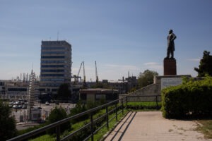 statuie anghel saligny portul constanta