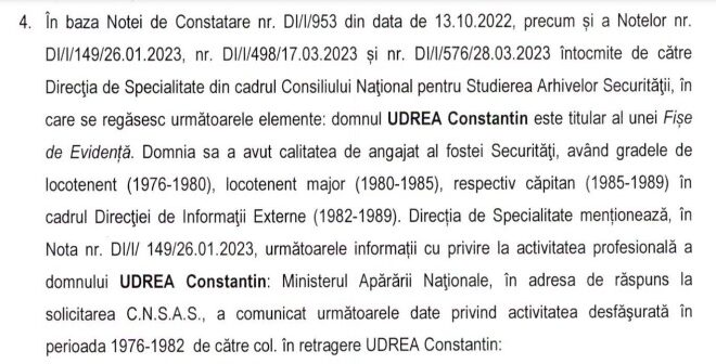 adeverinta CNSAS Constantin Udrea