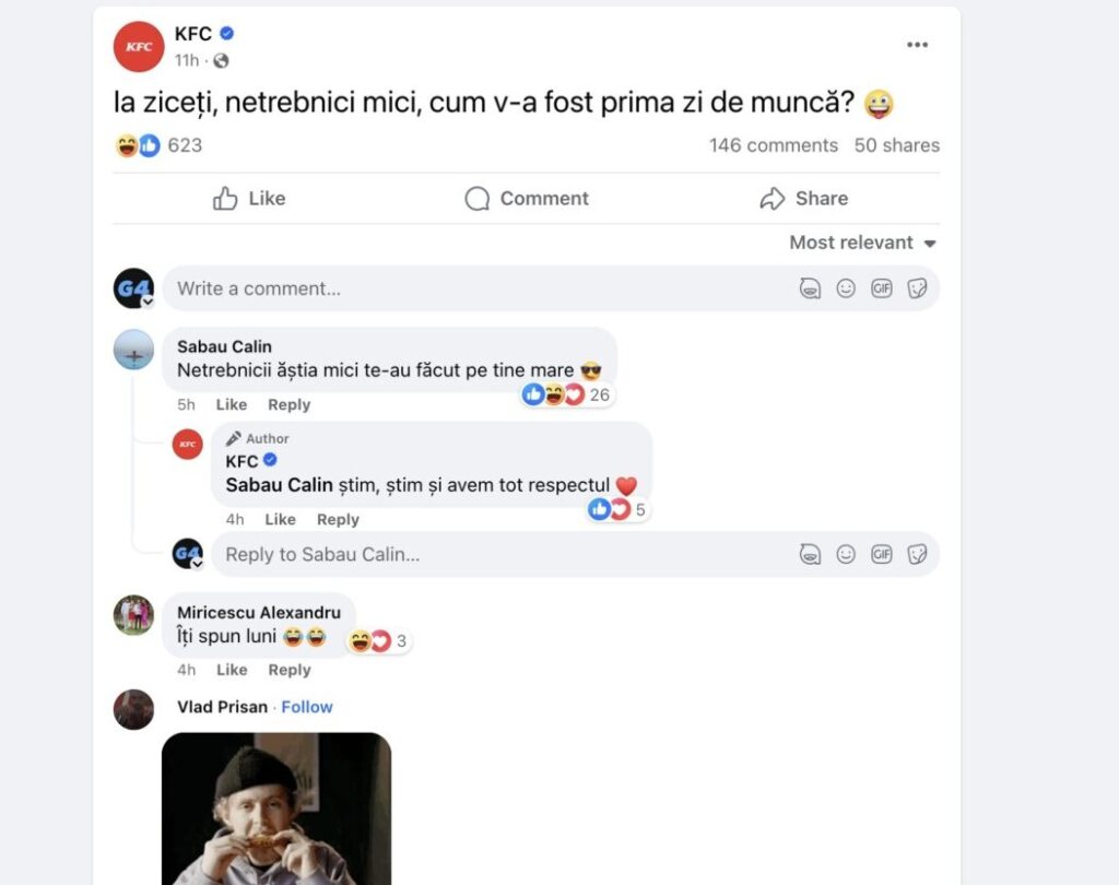 postare KFC