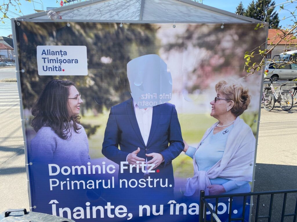 corturi electorale USR vandalizate Timisoara2