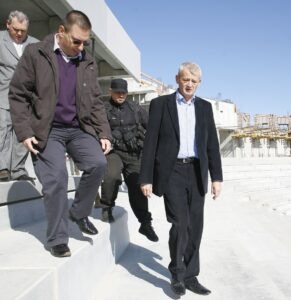 Bogdan Hreapca, Sorin Oprescu in vizita la Lia Manoliu, 14.10.2009