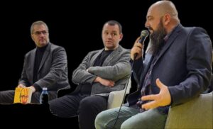 De la stânga la dreapta: Marian Voicu, Marin Gherman și Cătălin Gomboș, o parte din echipa Veridica.