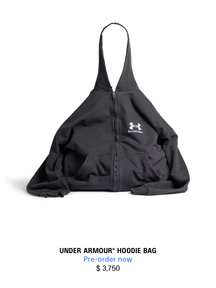 under armour, balenciaga, moda 