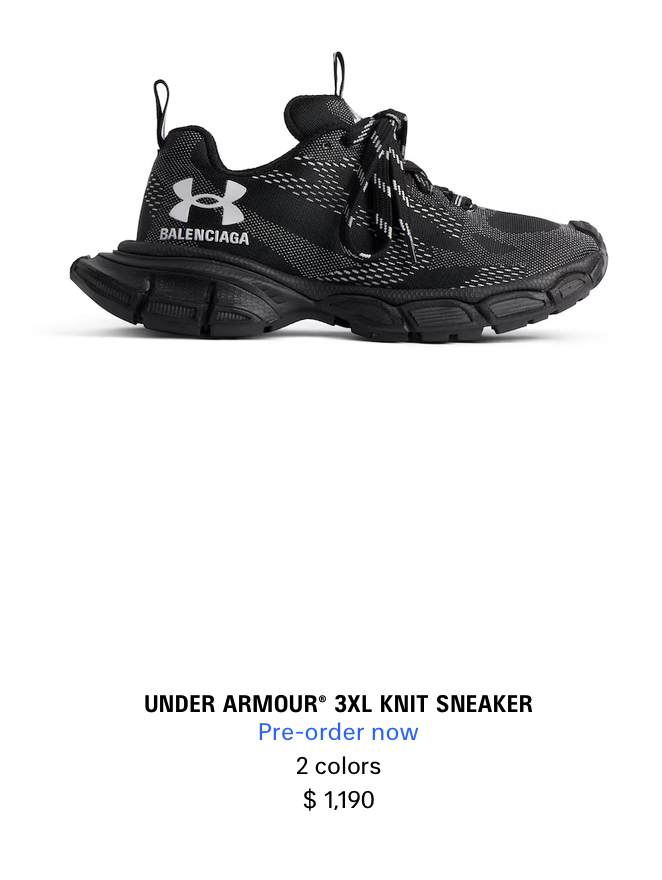 under armour, balenciaga, adidasi, moda 