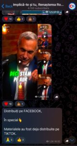 calin georgescu telegram