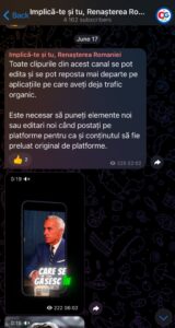 calin georgescu telegram