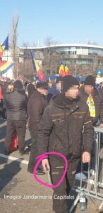 jandarmerie protest piata victoriei calin georgescu stegar dac
